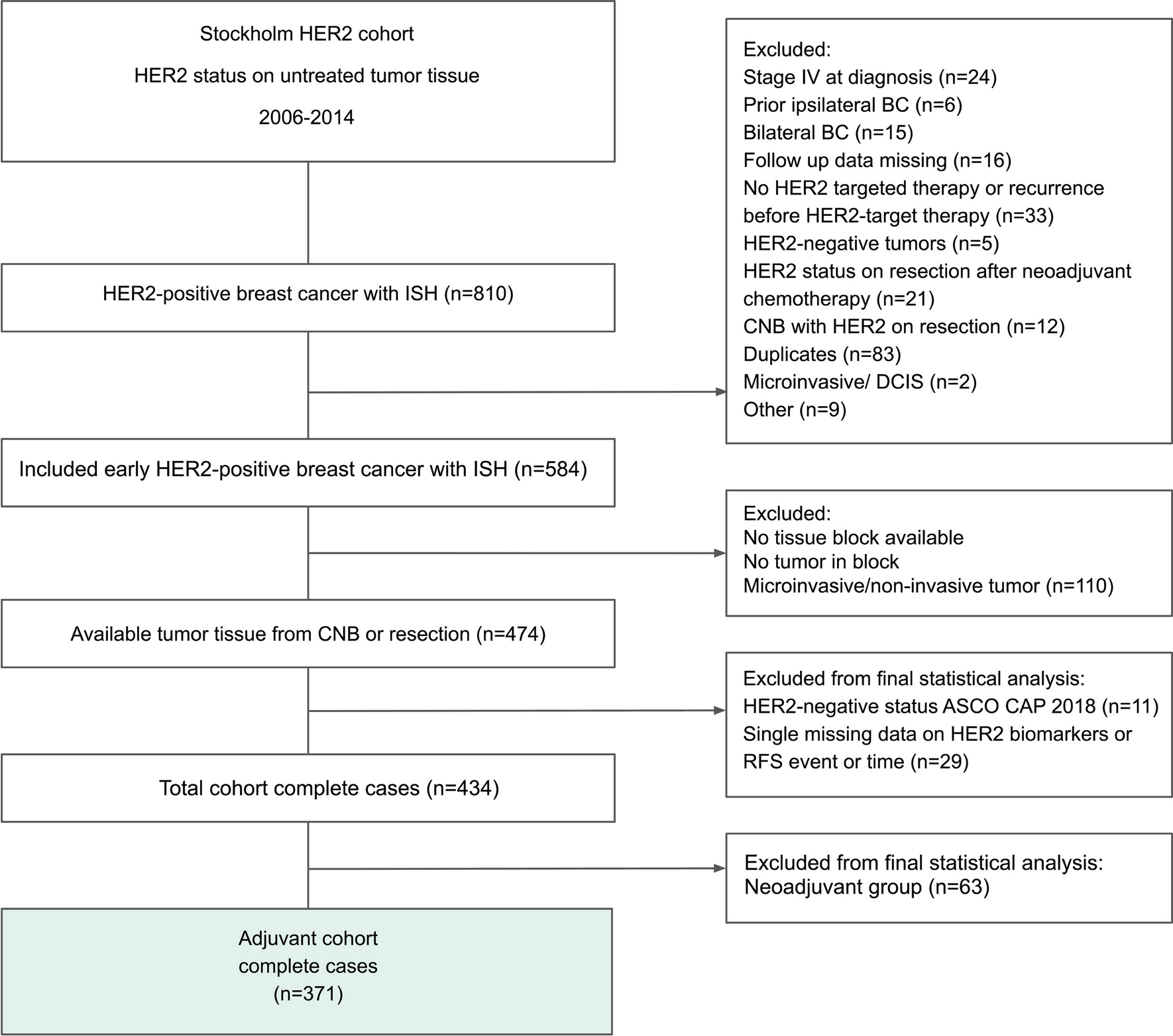 Prognostic impact of HER2 biomarker levels in trastuzumab-treated early HER2-positive breast cancer