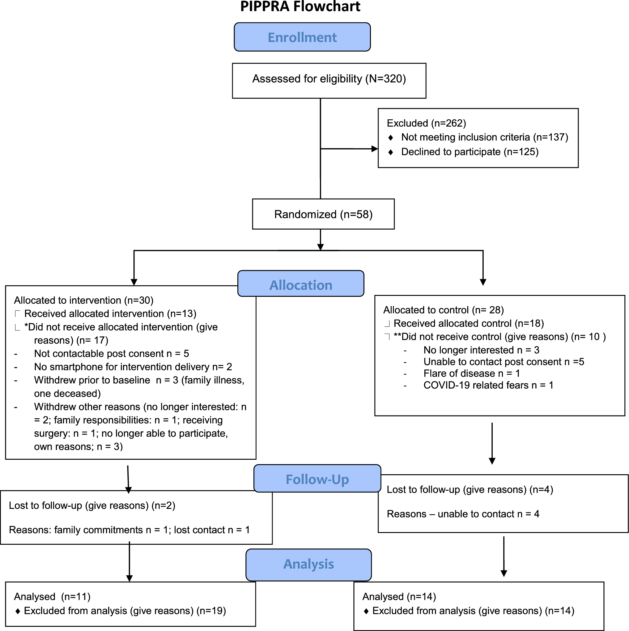 Promoting physical activity in rheumatoid arthritis through a physiotherapist led behaviour change-based intervention (PIPPRA): a feasibility randomised trial