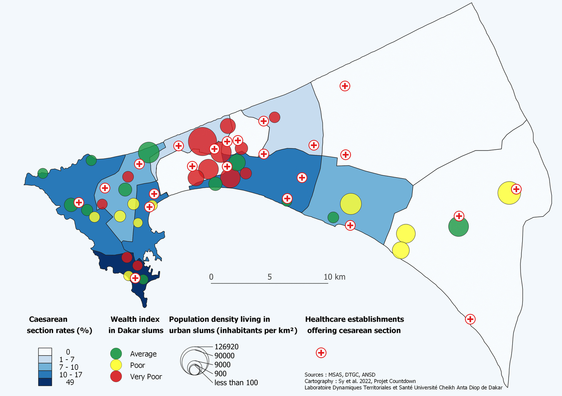Spatial and Socioeconomic Inequalities in Cesarean Section Deliveries in Urban Settings in Dakar, Senegal