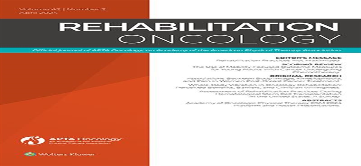 Academy of Oncologic Physical Therapy CSM 2024 Platform and Poster Presentations
