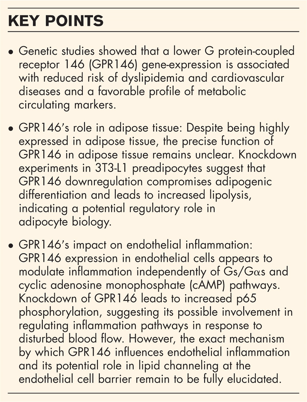 G protein-coupled receptor 146: new insights from genetics and model systems