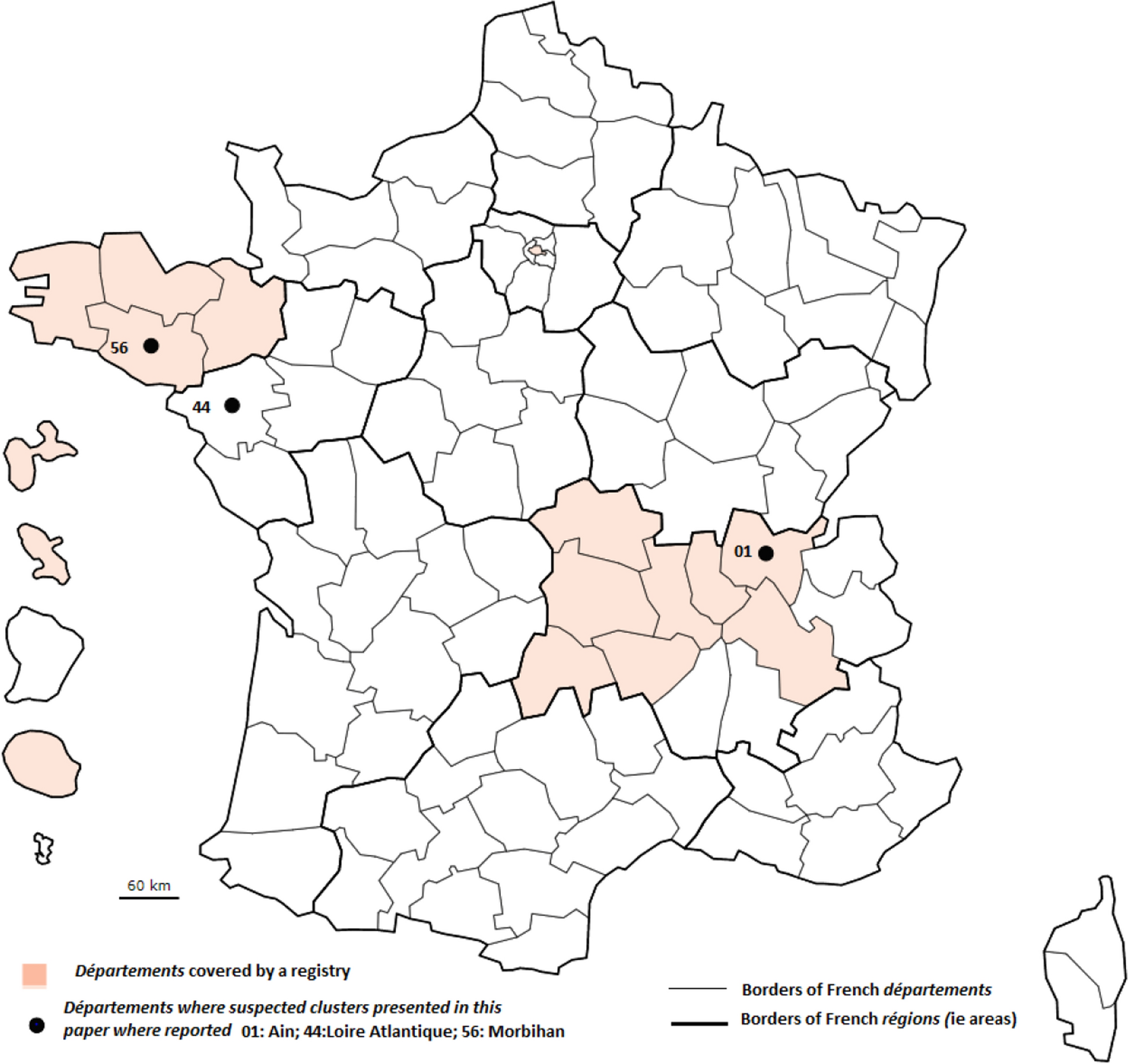 A multidisciplinary and structured investigation of three suspected clusters of transverse upper limb reduction defects in France