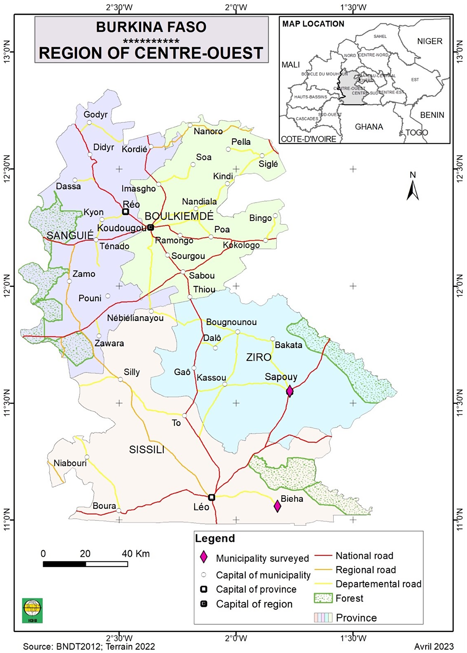 Pulmonary function assessment among conventional and organic cotton farmers exposed to pesticides in the Central-West region of Burkina Faso