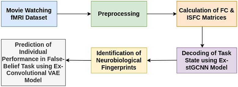 Explainable deep-learning framework: decoding brain states and prediction of individual performance in false-belief task at early childhood stage
