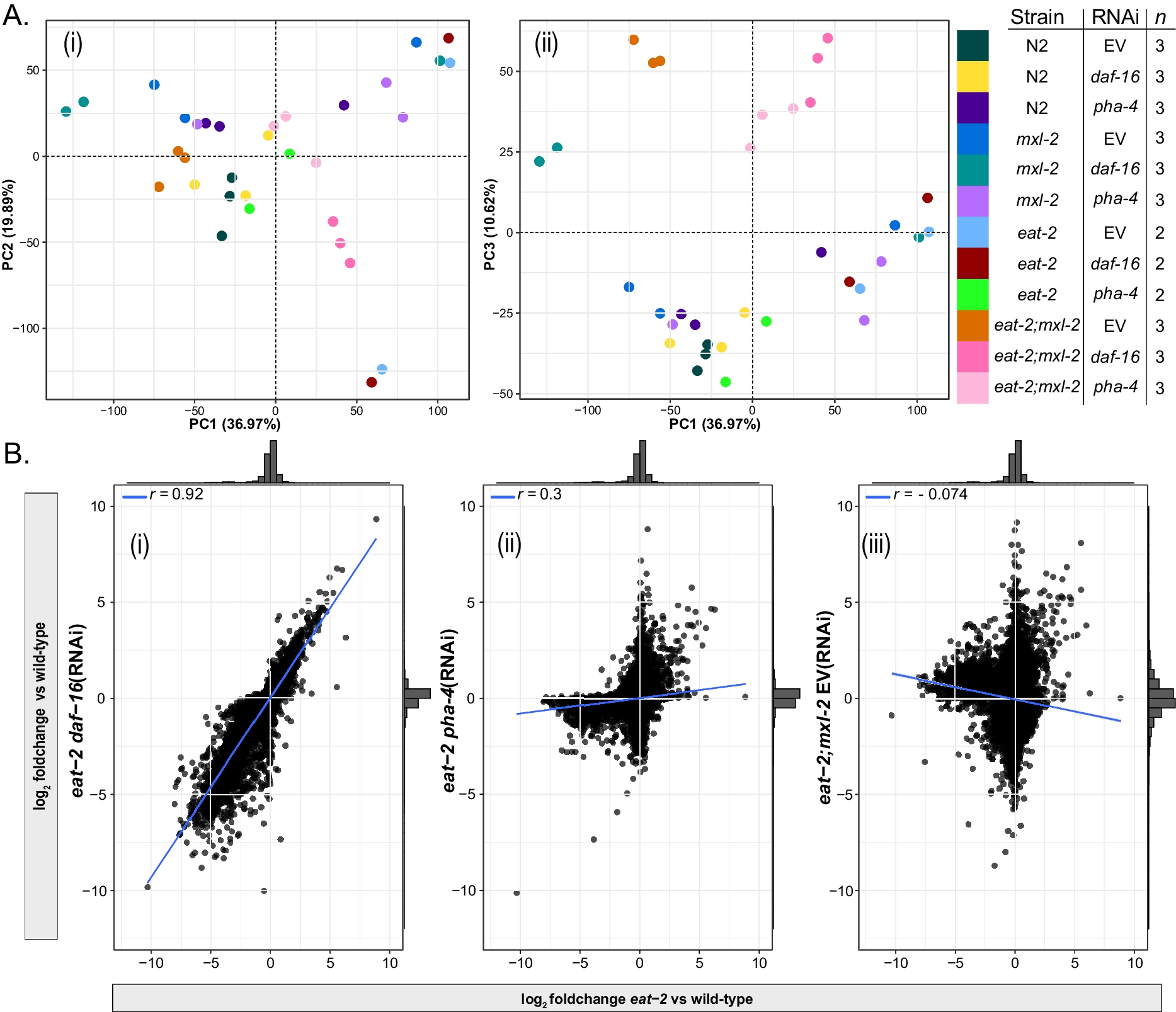 The C. elegans Myc-family of transcription factors coordinate a dynamic adaptive response to dietary restriction