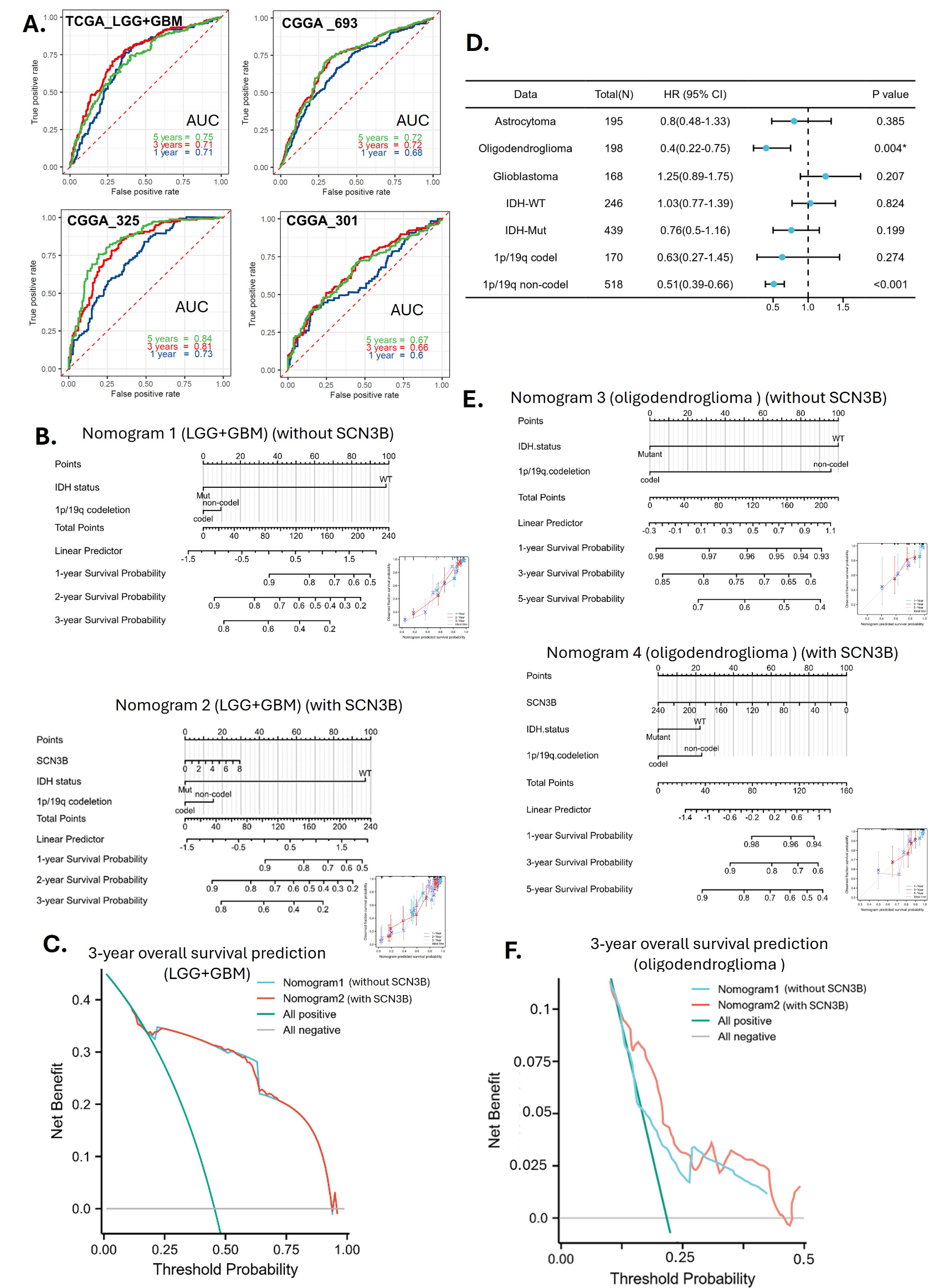 Is the voltage-gated sodium channel β3 subunit (SCN3B) a biomarker for glioma?