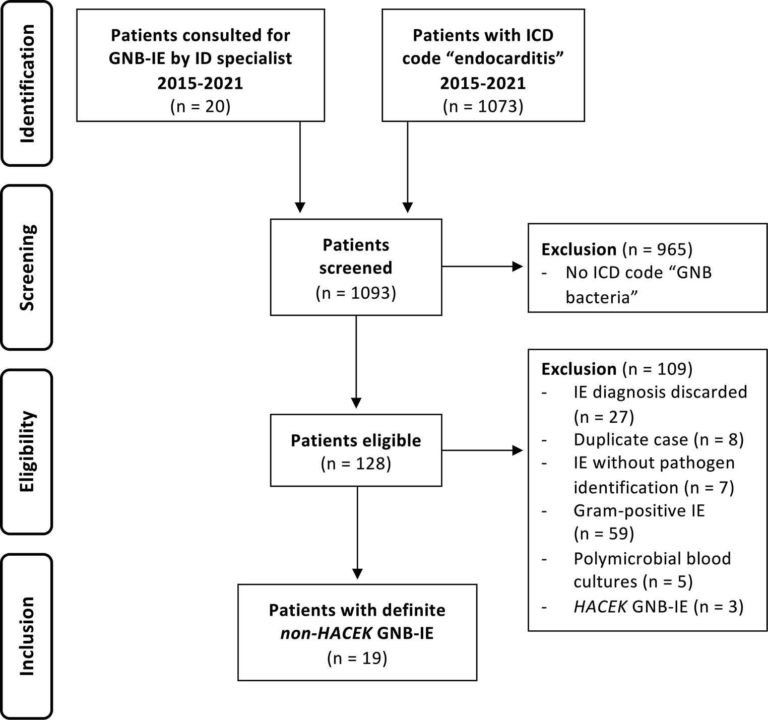 Non-HACEK gram-negative bacilli infective endocarditis: data from a retrospective German cohort study