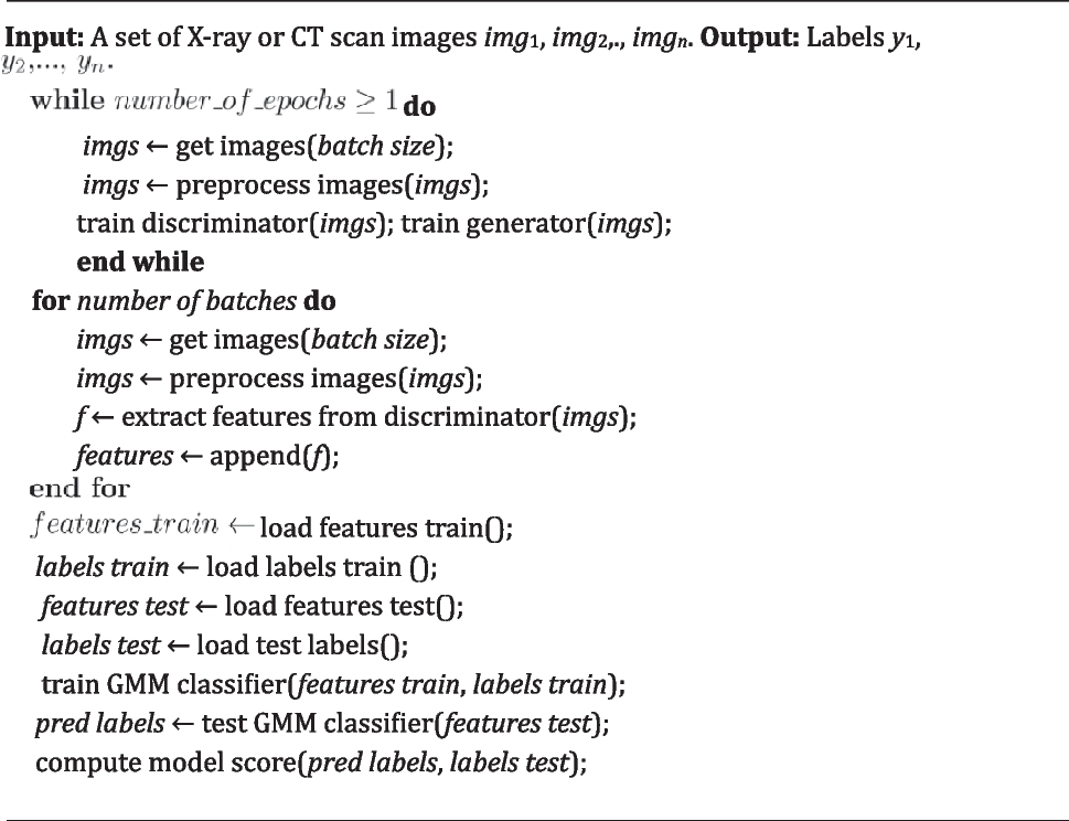 Unsupervised generative learning-based decision-making system for COVID-19 detection