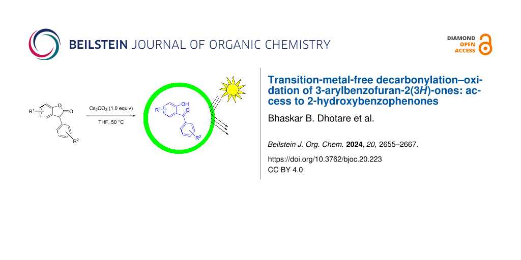 Transition-metal-free decarbonylation–oxidation of 3-arylbenzofuran-2(3H)-ones: access to 2-hydroxybenzophenones