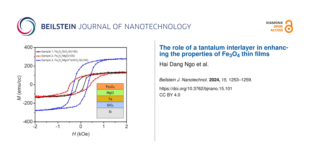 The role of a tantalum interlayer in enhancing the properties of Fe3O4 thin films