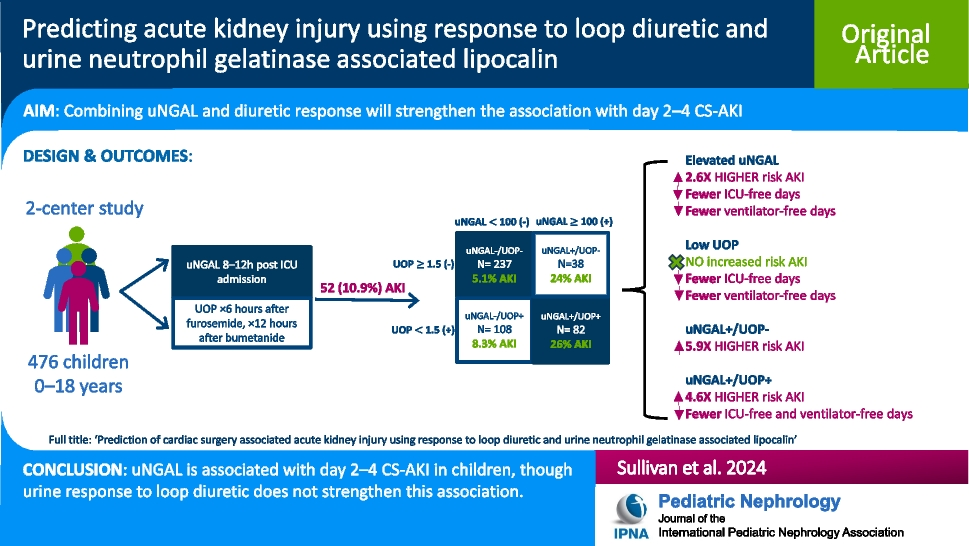 Prediction of cardiac surgery associated acute kidney injury using response to loop diuretic and urine neutrophil gelatinase associated lipocalin