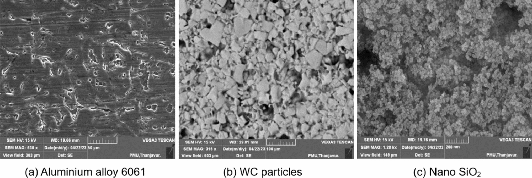 Exploring mechanical, wear, and corrosion characteristics of Al–Si–Mg nano-composites reinforced with nano-silicon dioxide and tungsten carbide