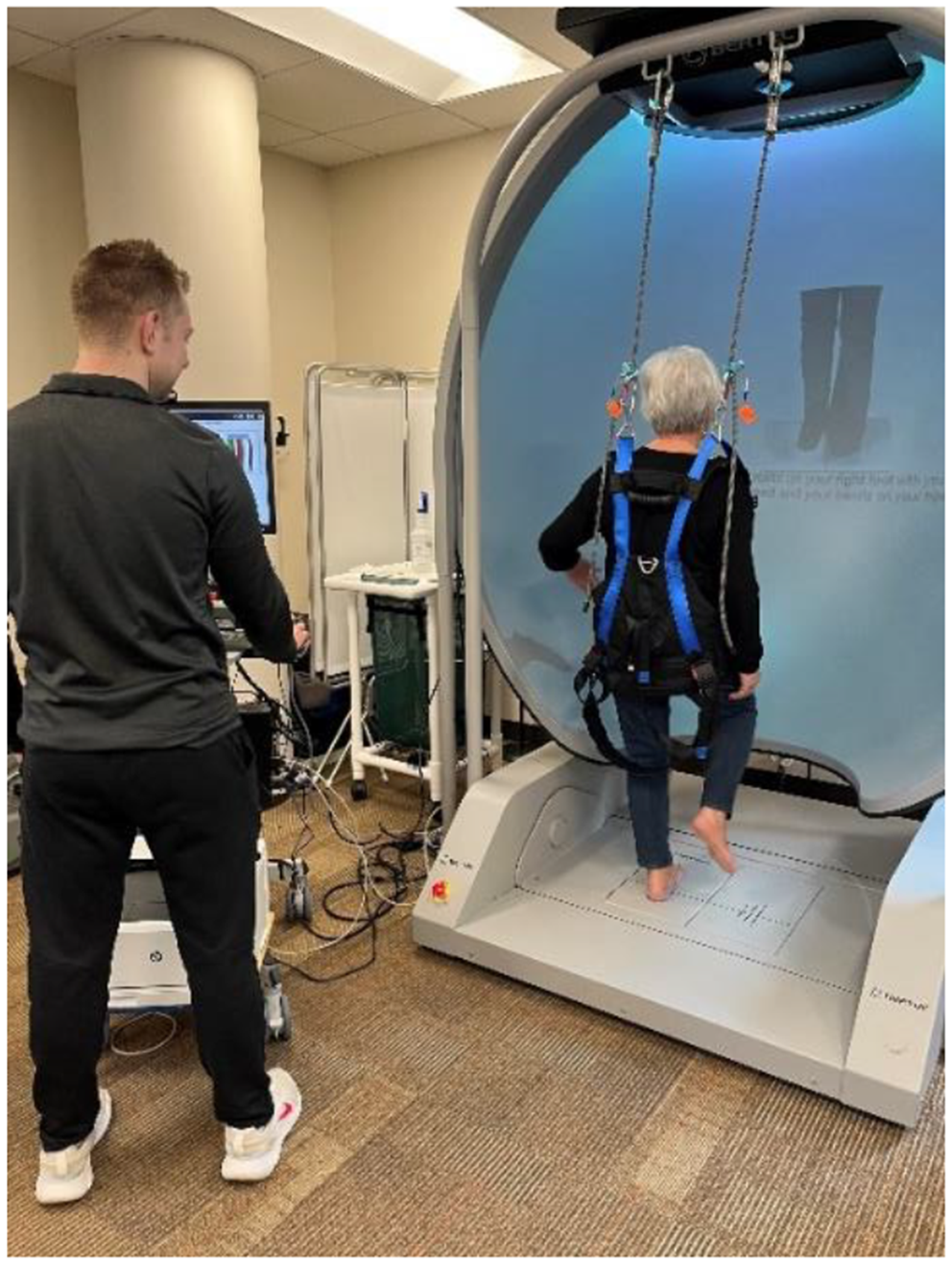 Implications for fall efficacy strategies on center of pressure and center of gravity sway distances in adults with chronic low back pain