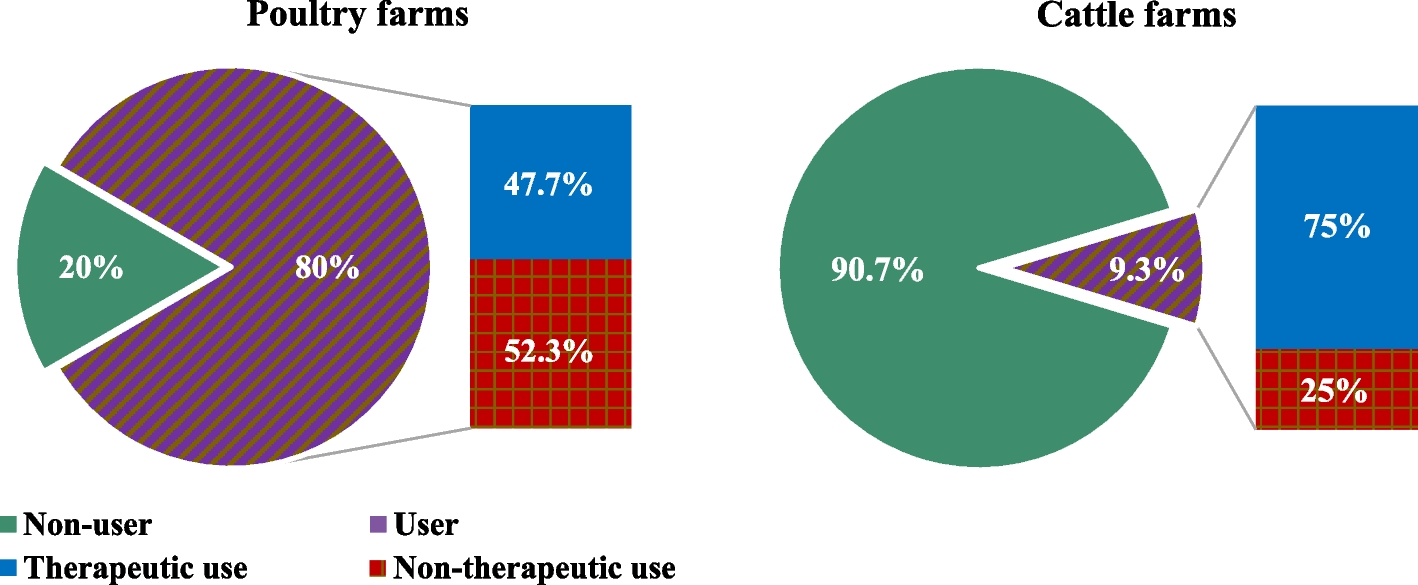 Antimicrobial use in animal farms in Egypt: rates, patterns, and determinants
