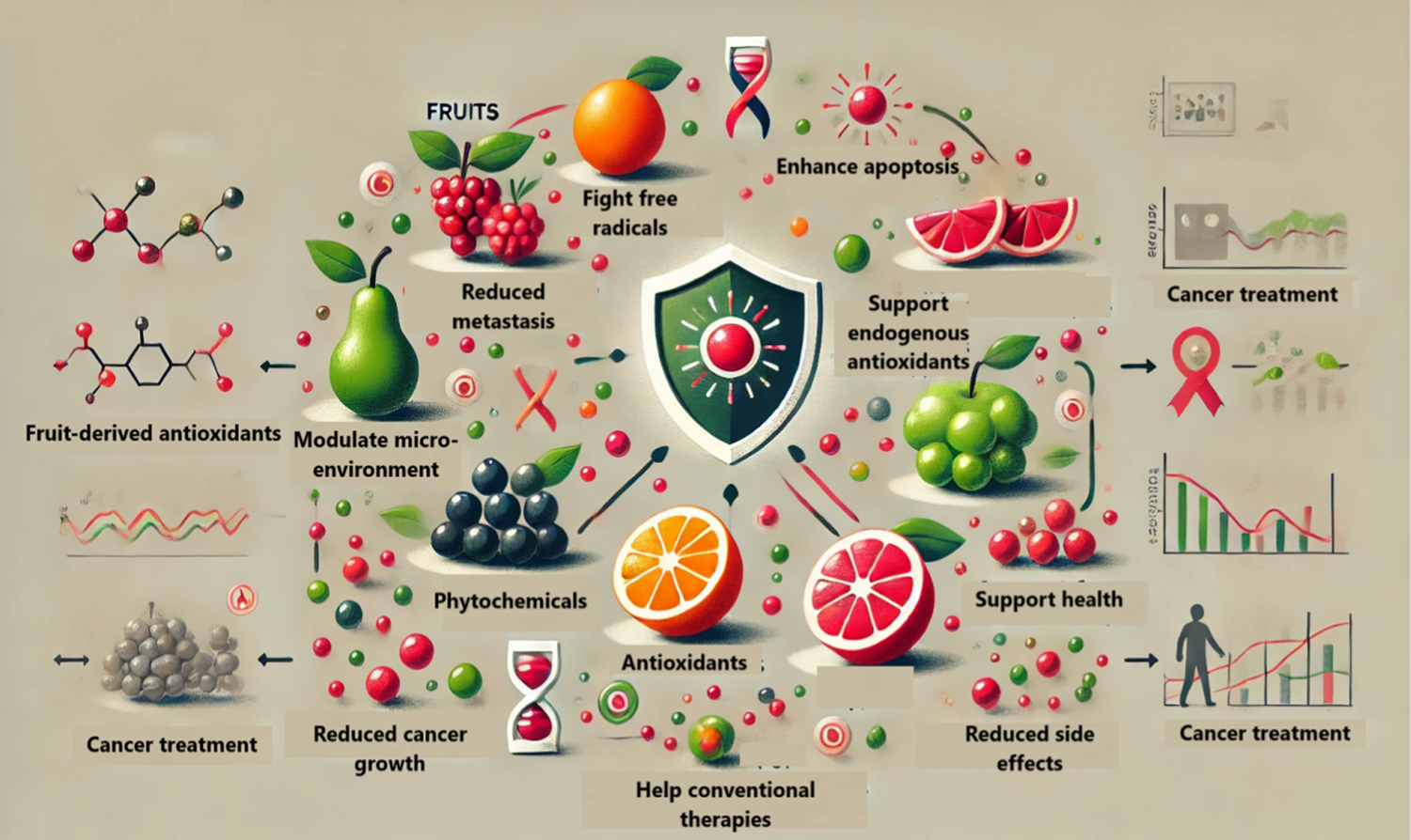 Role of Fruit-Derived Antioxidants in Fighting Cancer: A Narrative Review