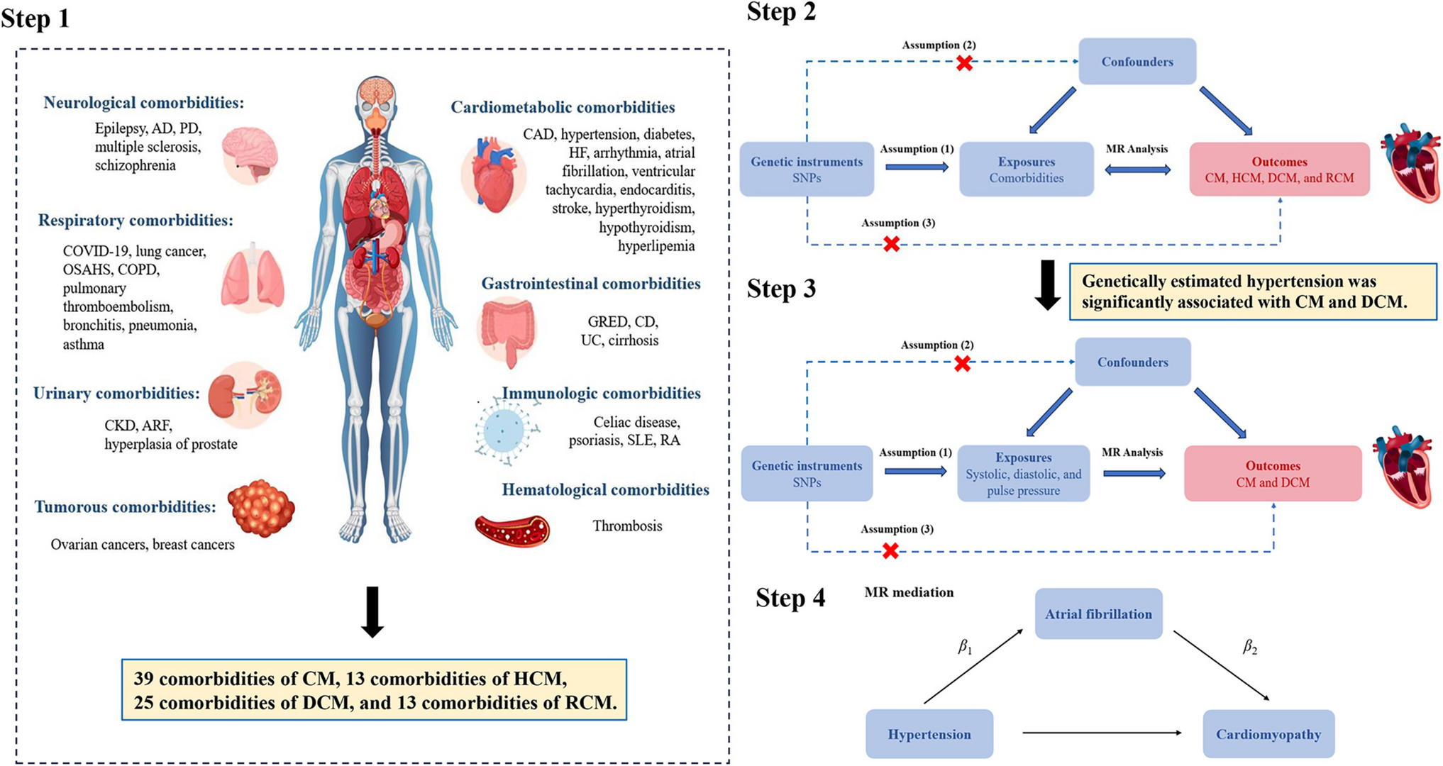 Causal atlas on comorbidities in cardiomyopathy: a Mendelian randomization study of European ancestry