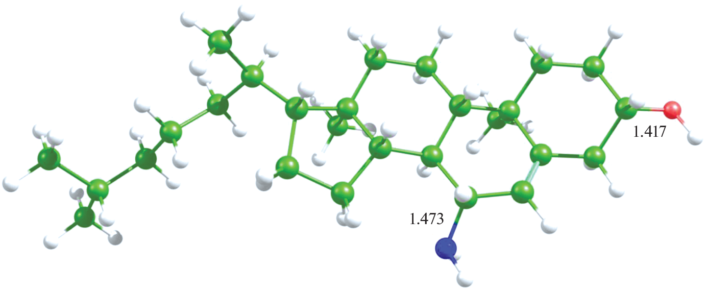 Interaction of Silver Clusters with 7-Aminocholesterol: Non-Empirical Study