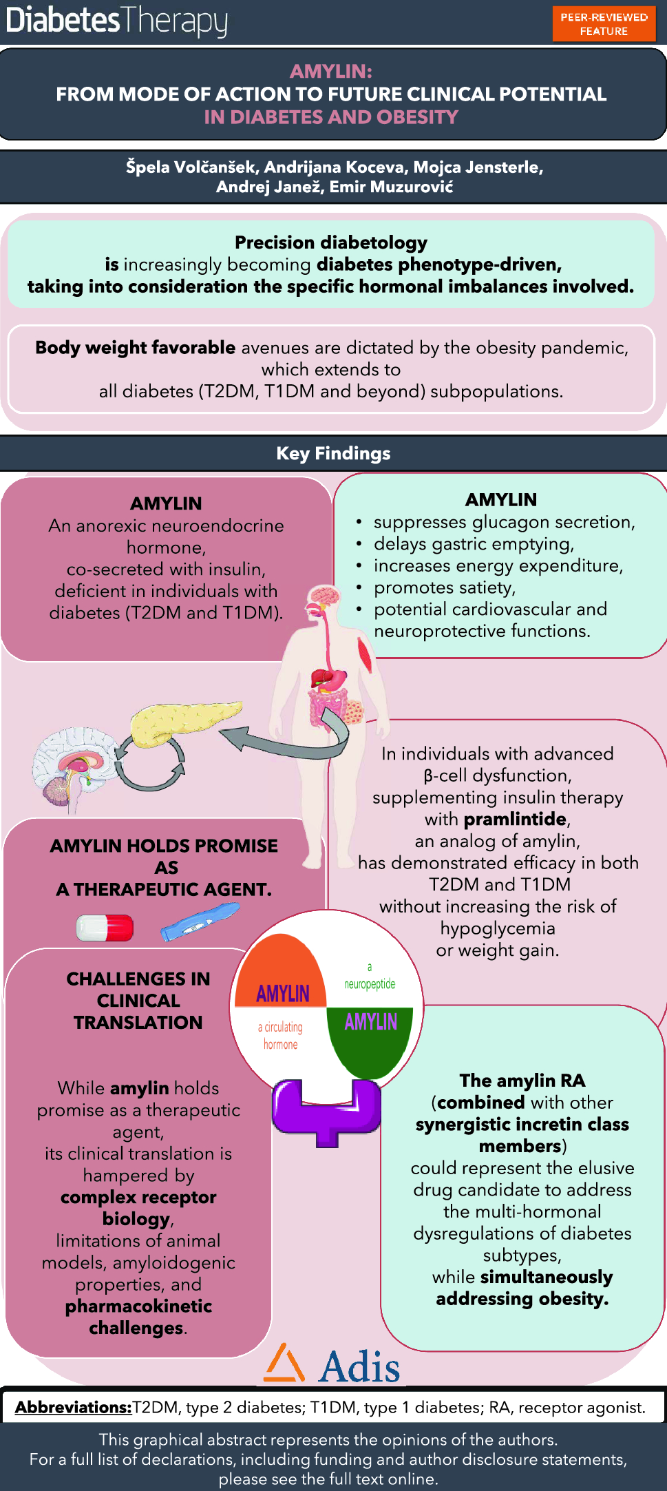 Amylin: From Mode of Action to Future Clinical Potential in Diabetes and Obesity