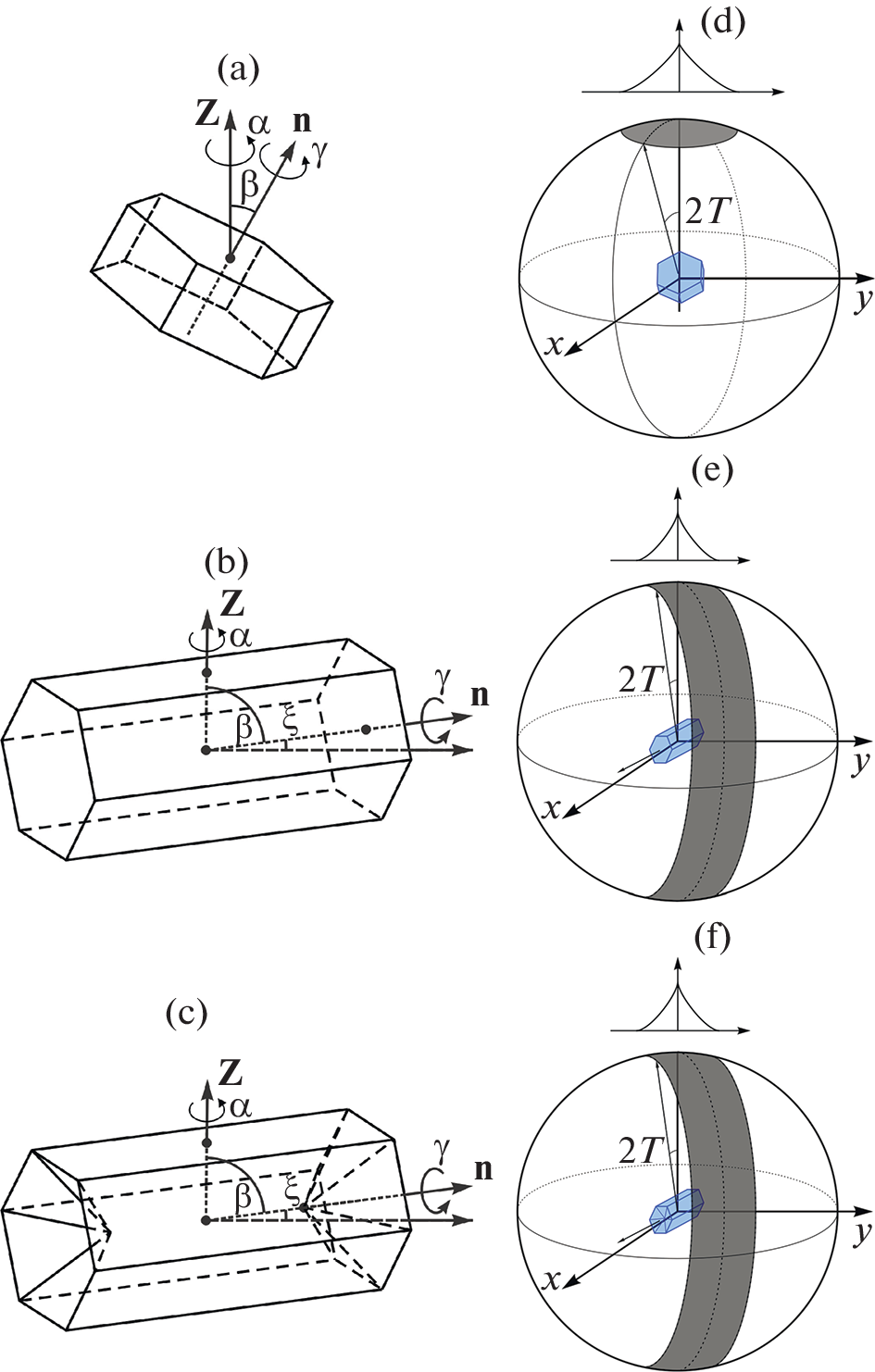 Light Backscattering by Horizontally Oriented Ice “Plate,” “Column,” and “Hollow Column” Particles of Cirrus Clouds