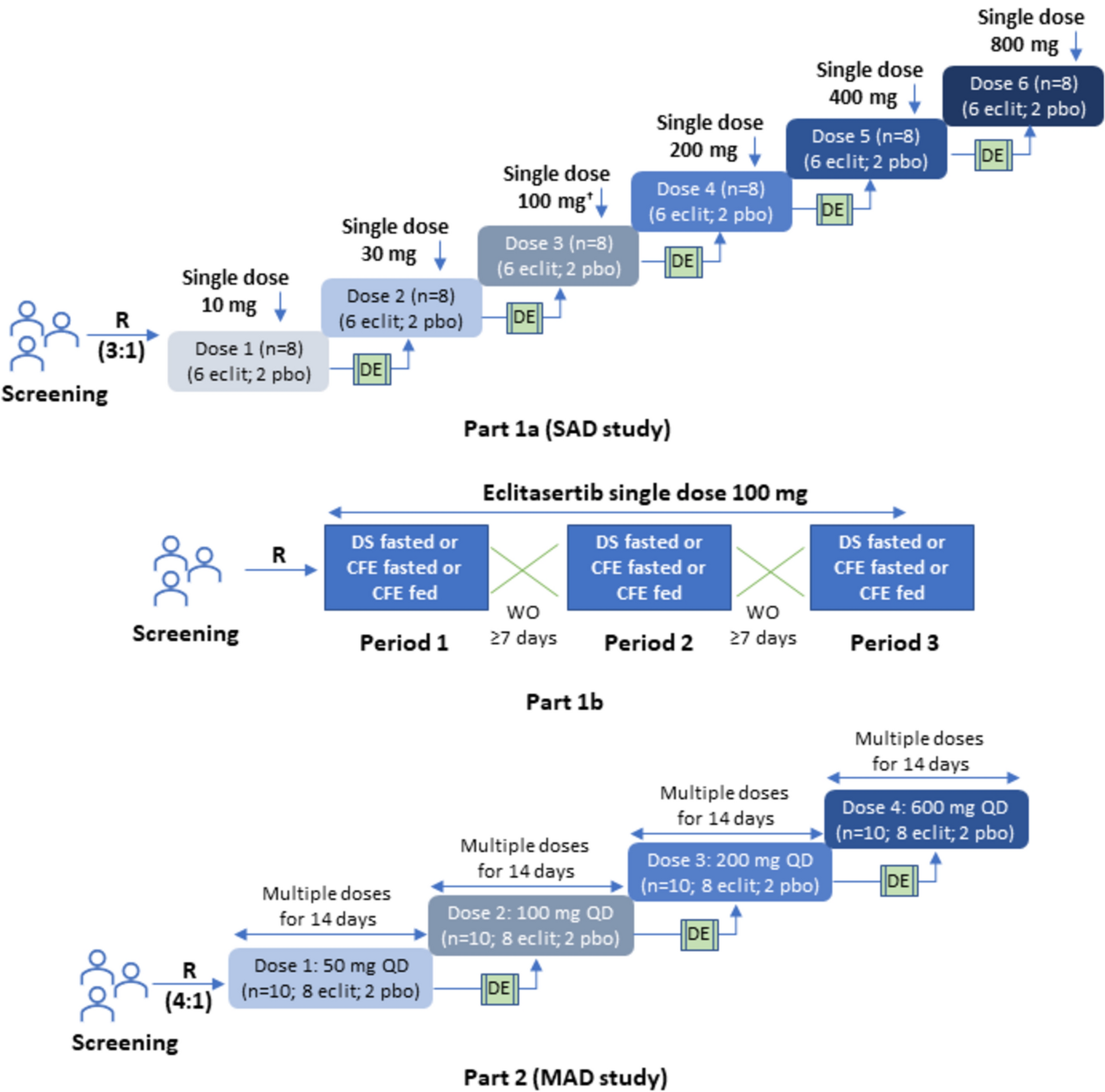 A Randomized Phase I Trial Evaluating Safety and Pharmacokinetics of Single and Multiple Ascending Doses of Eclitasertib, a RIPK1 Inhibitor, in Healthy Participants