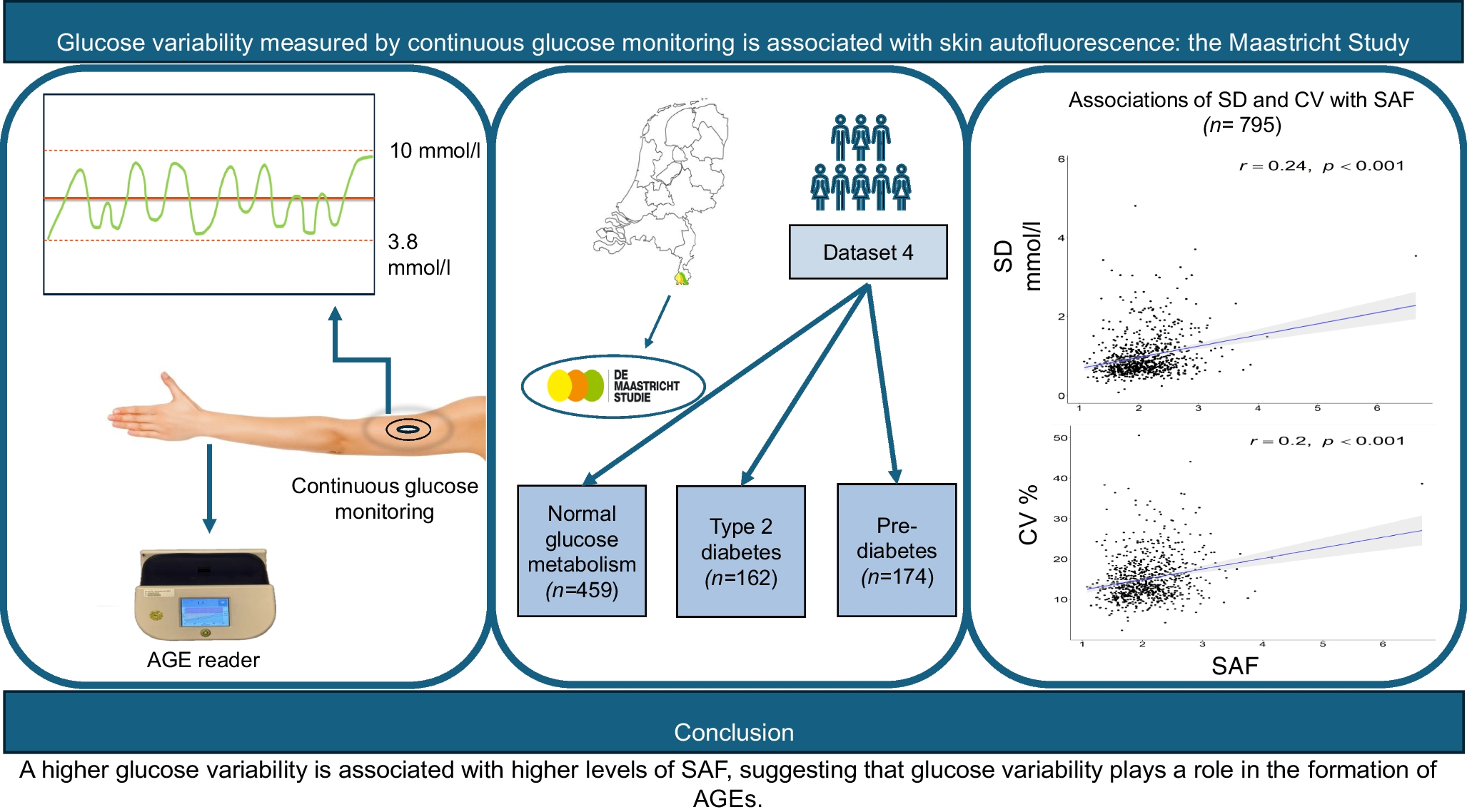Glucose variability measured by continuous glucose monitoring is associated with skin autofluorescence: the Maastricht Study