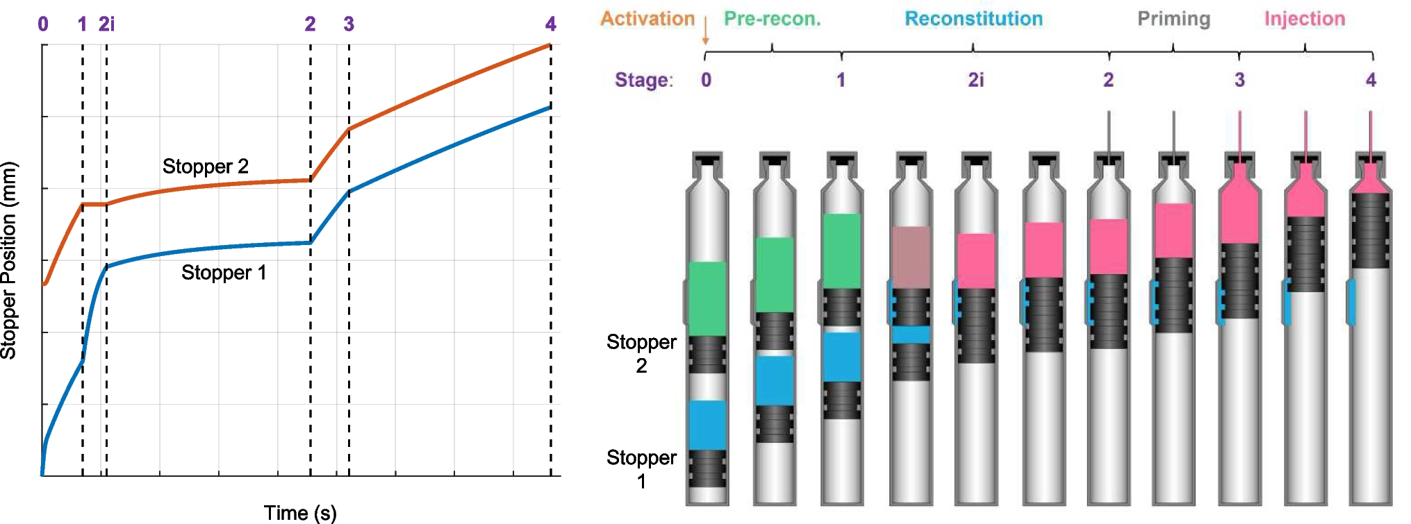 A modeling framework for spring-driven autoinjectors with dual-chamber cartridges