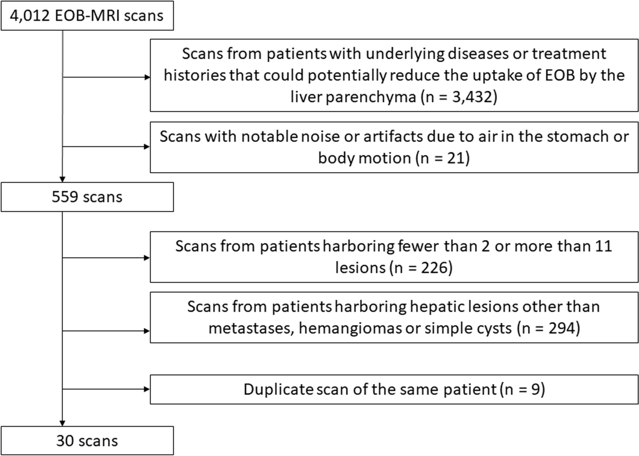 Artificial intelligence software to detect small hepatic lesions on hepatobiliary-phase images using multiscale sampling