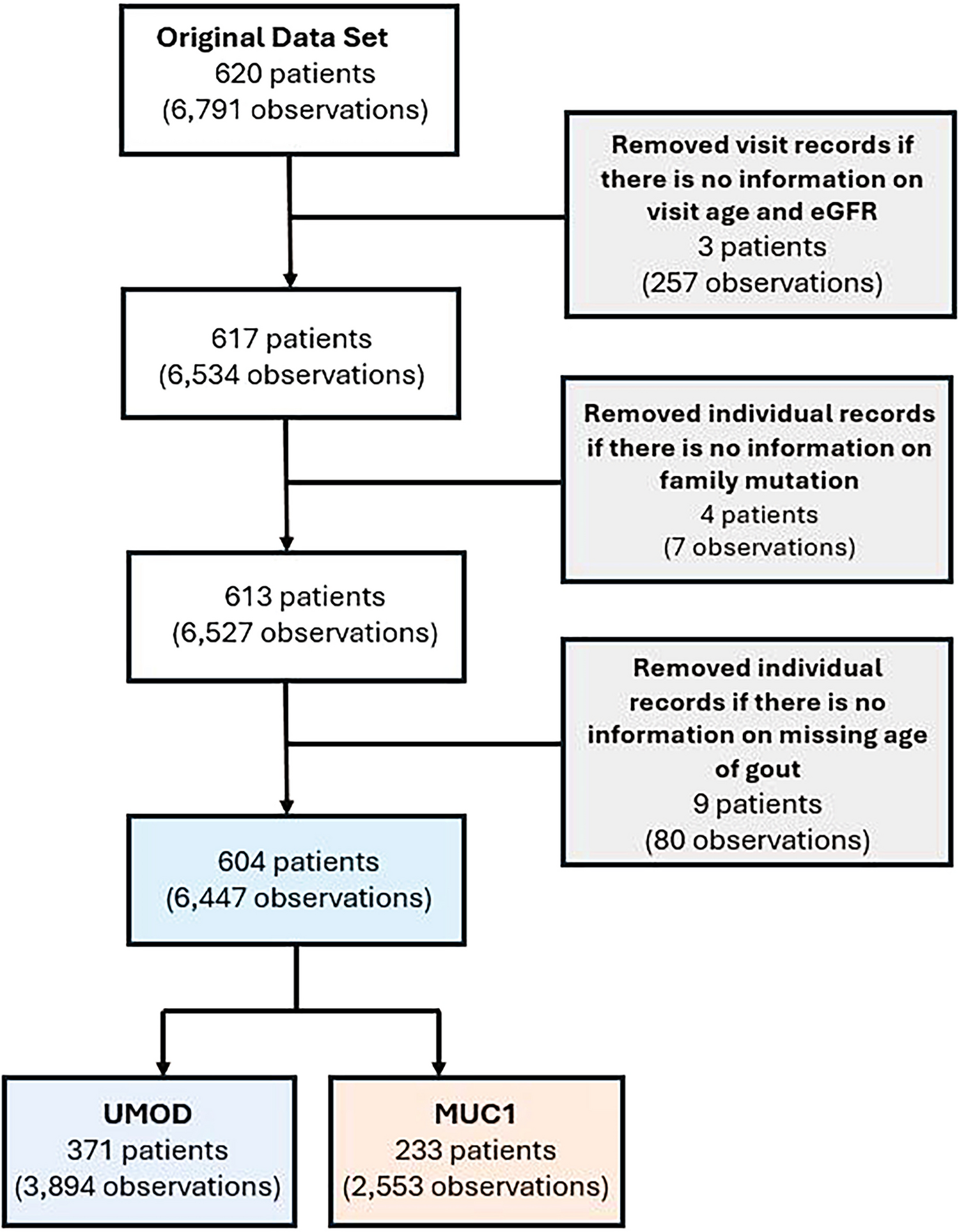 Quantifying clinical and genetic factors influencing rate and severity of autosomal dominant tubulointerstitial kidney disease progression