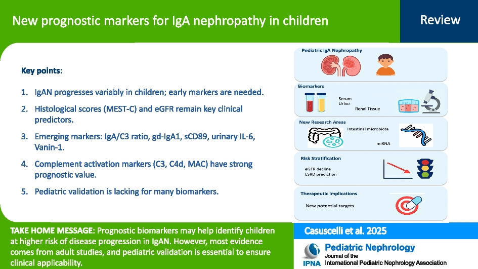 New prognostic markers for IgA nephropathy in children