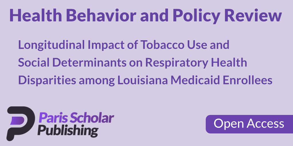 Longitudinal Impact of Tobacco Use and Social Determinants on Respiratory Health Disparities among Louisiana Medicaid Enrollees