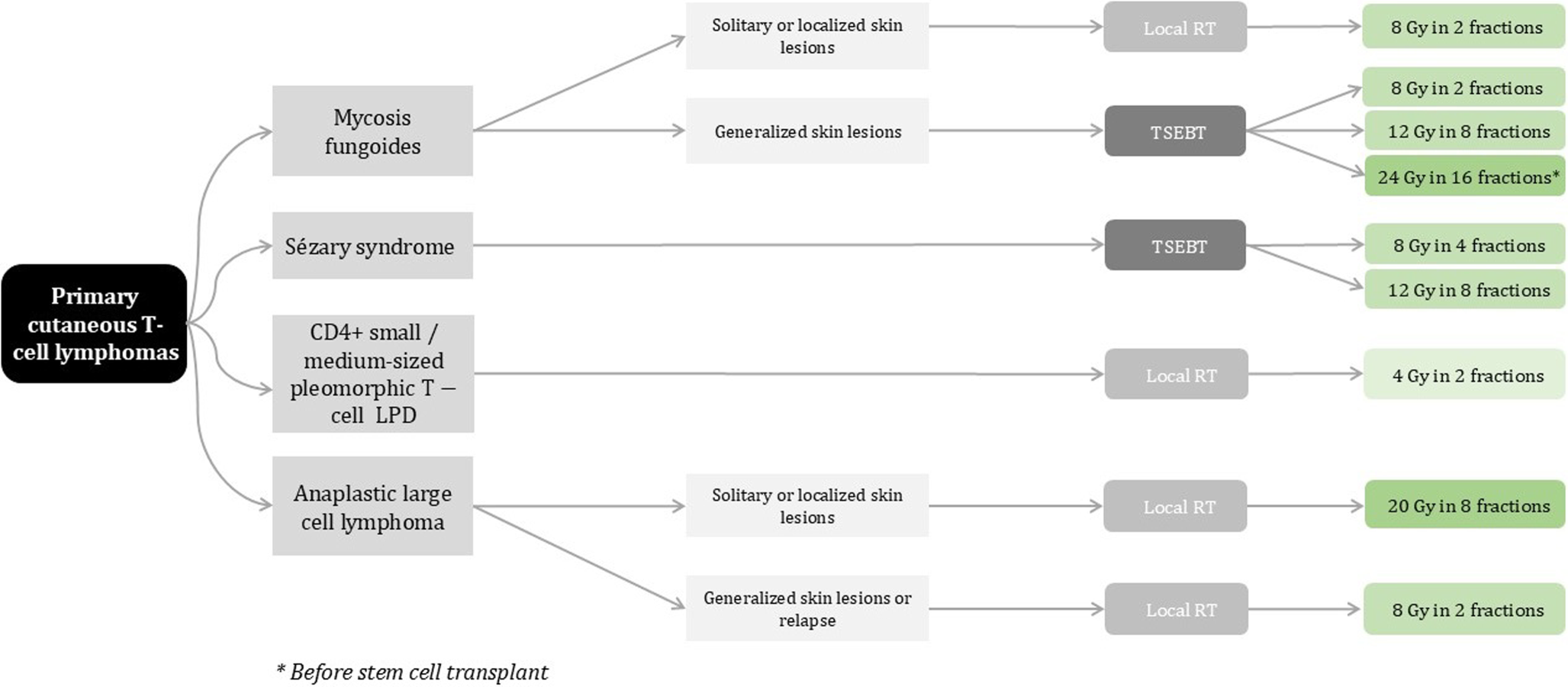 Modern approaches to radiotherapy in primary cutaneous lymphomas: insights and recommendations from the DEGRO dermato-oncology working group