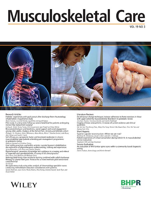 A Lifestyle Management for Arthritis Group education intervention for people with inflammatory and degenerative arthritis: An observational study