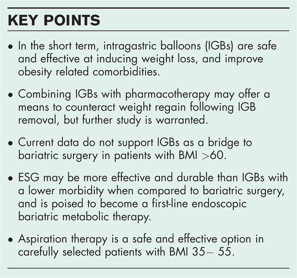 Endobariatrics: well past infancy and maturing rapidly