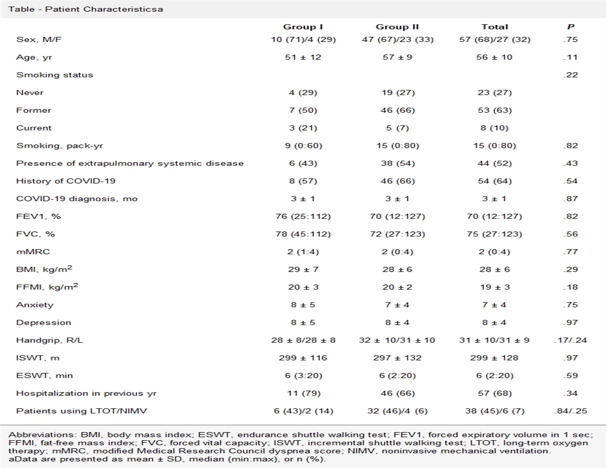 Completion Rate of Hybrid Videoconferencing Pulmonary Telerehabilitation During the COVID-19 Pandemic