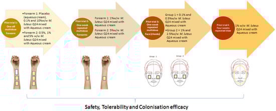Cosmetics, Vol. 9, Pages 121: Evaluation of the Preliminary Safety, Tolerability and Colonisation Efficacy of Topical Probiotic Formulations Containing Micrococcus luteus Q24 in Healthy Human Adults