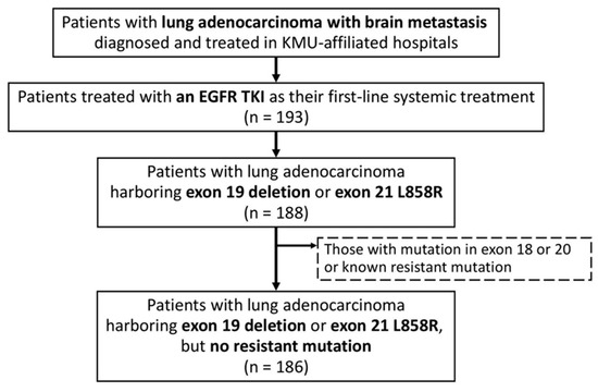 Cancers, Vol. 15, Pages 187: Different Tyrosine Kinase Inhibitors Used in Treating EGFR-Mutant Pulmonary Adenocarcinoma with Brain Metastasis and Intracranial Intervention Have No Impact on Clinical Outcomes