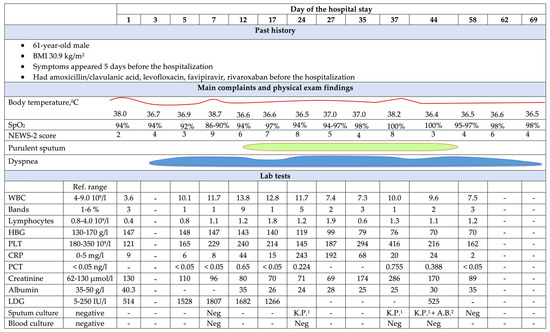 Antibiotics, Vol. 12, Pages 53: A Clinical Case of Nosocomial Pneumonia as a Complication of COVID-19: How to Balance Benefits and Risks of Immunosuppressive Therapy?