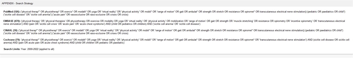 Acute Care Physical Therapy and Sickle Cell Disease: A Review of the Literature