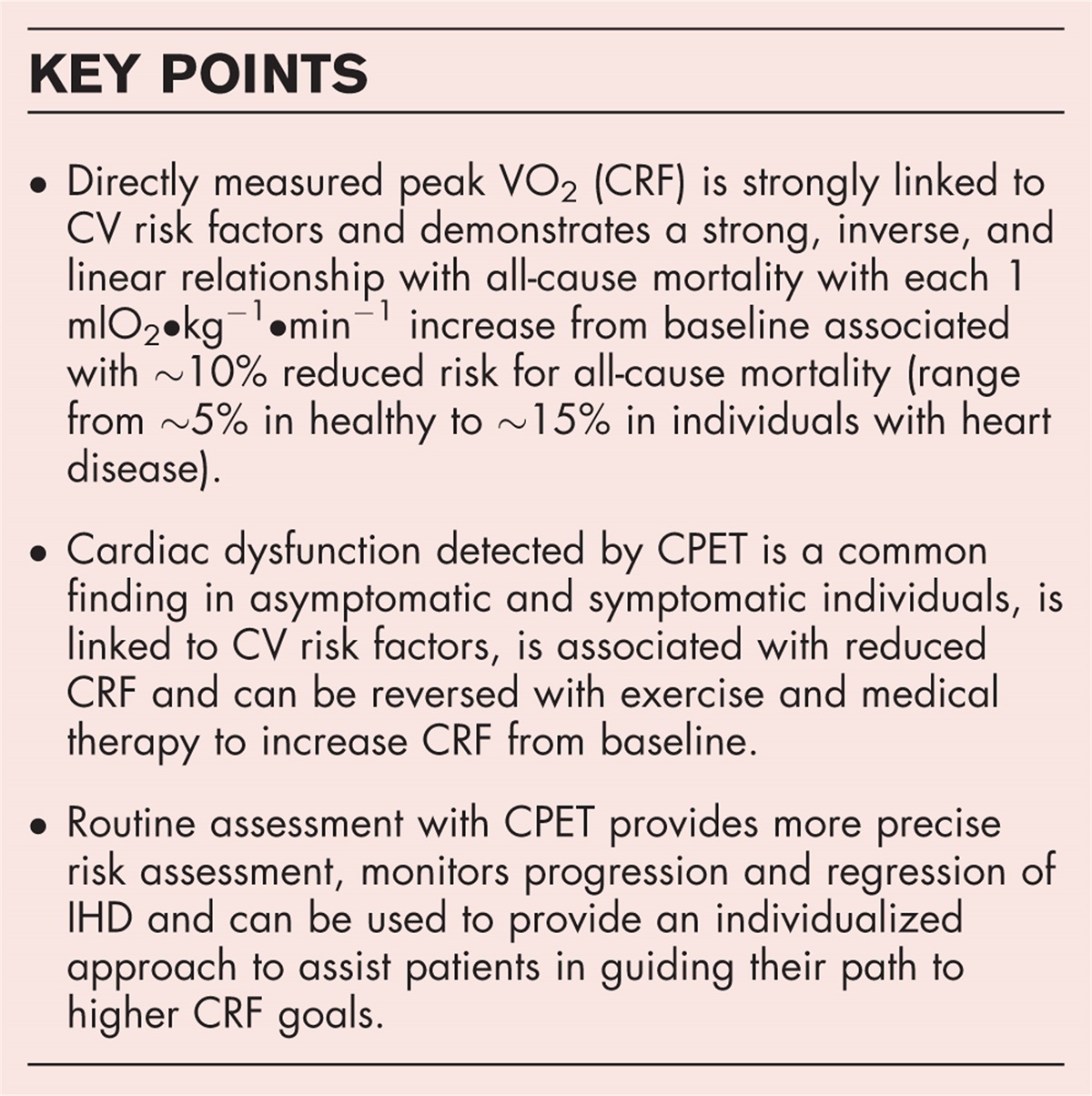 The evolving role of cardiopulmonary exercise testing in ischemic heart disease – state of the art review