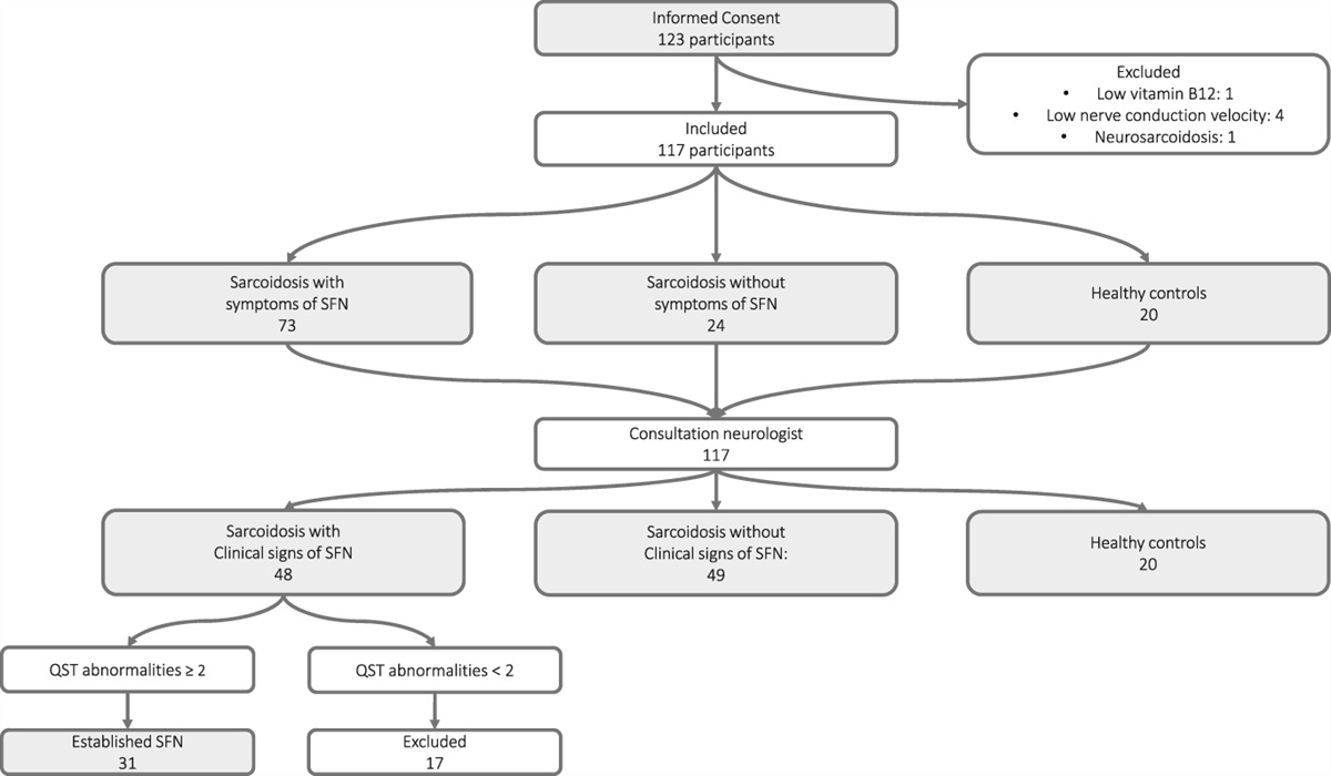 Thermal threshold testing: call for a balance between the number of measurements and abnormalities in the diagnosis of sarcoidosis-associated small fiber neuropathy