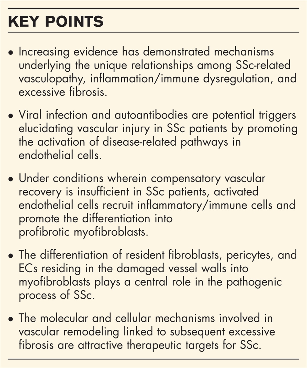 Pathogenesis of vasculopathy in systemic sclerosis and its contribution to fibrosis
