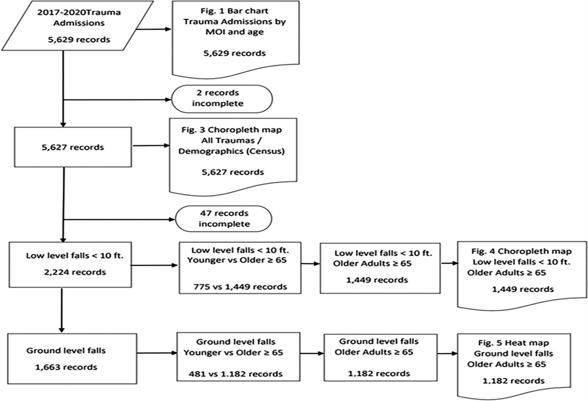 Geospatial Mapping to Target Injury Prevention for Older Adult Ground-Level Falls: A Feasibility Study